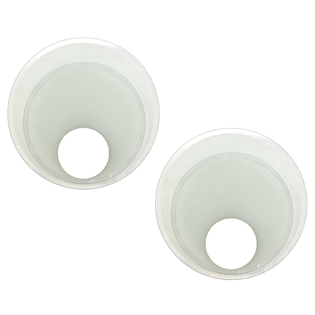 Lightolier round glass sconces (2) (1 of 2)