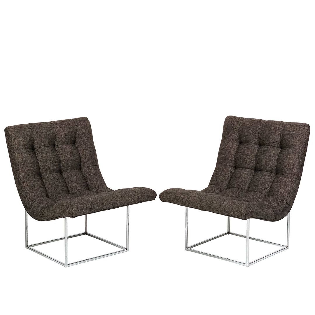 Milo Baughman Scoop chairs (2) (1 of 3)
