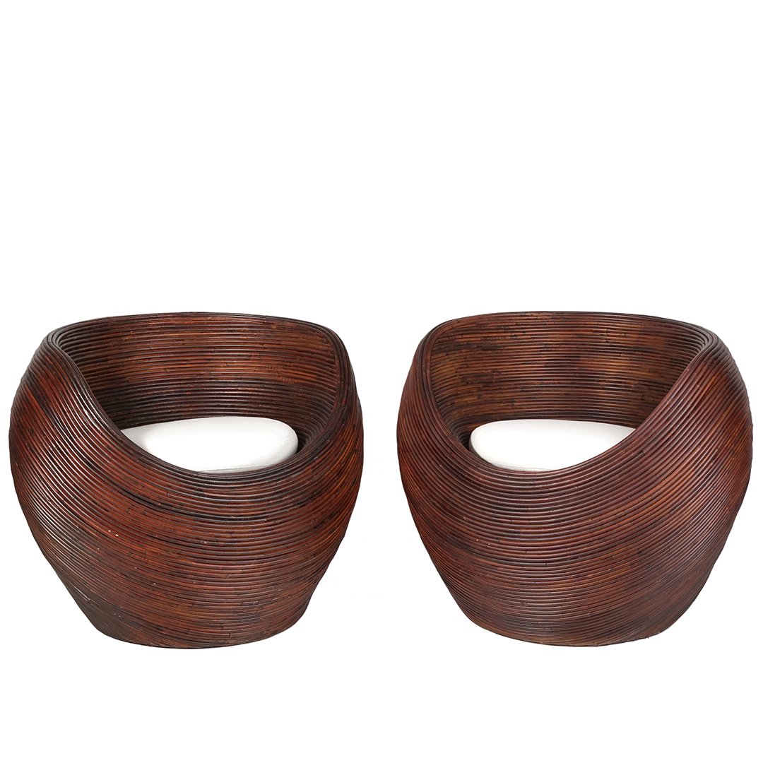 Vintage rattan pod chairs (2) (1 of 3)