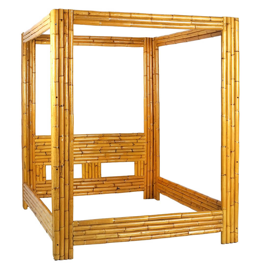 Art Deco Bamboo Queen Size Bed