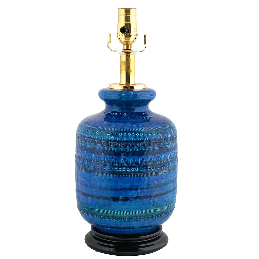 Bitossi blue table lamp (1 of 2)