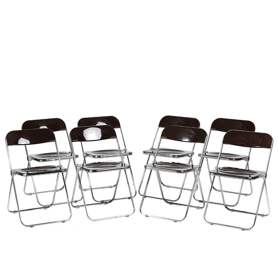 Giancarlo Piretti Plia chairs (8) (1 of 3)