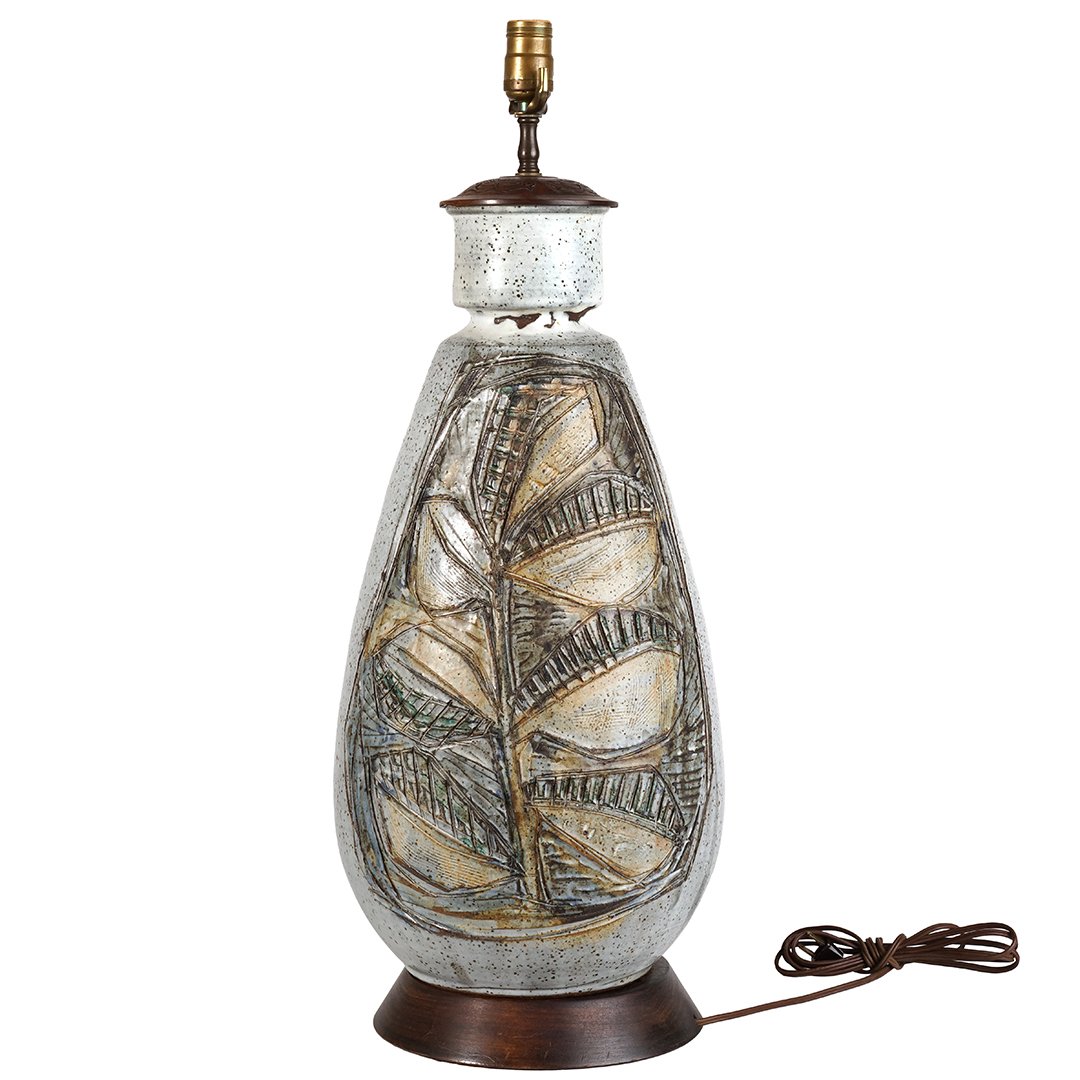 Joel Edwards stoneware lamp (1 of 2)
