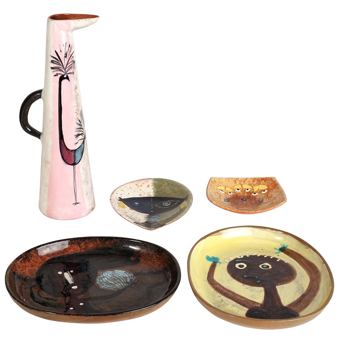 Edmund Ronaky lot of 5 ceramic pieces (1 of 7)