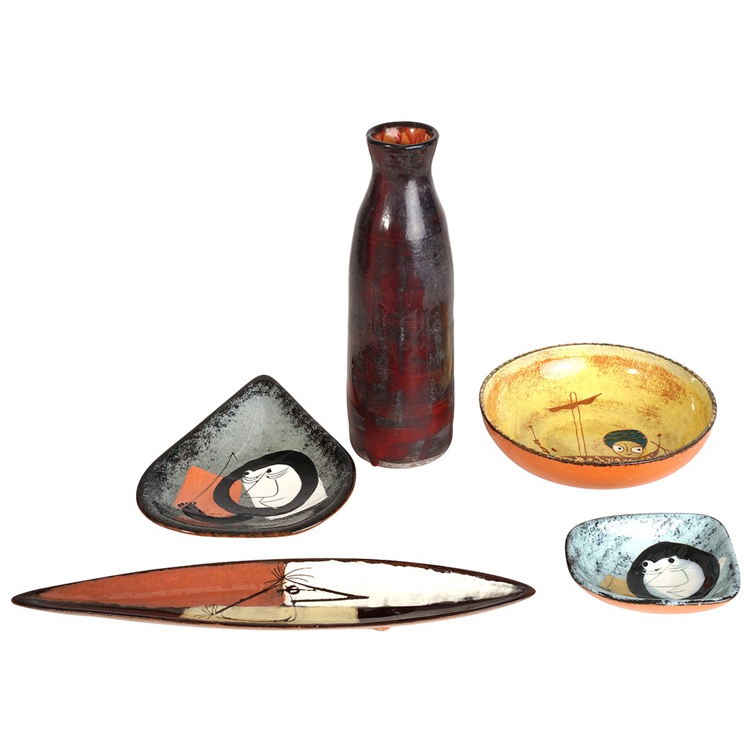 Edmund Ronaky lot of 5 ceramic pieces (1 of 4)