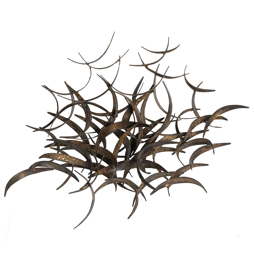 Rafe Affleck abstract bronze wall sculpture (1 of 1)