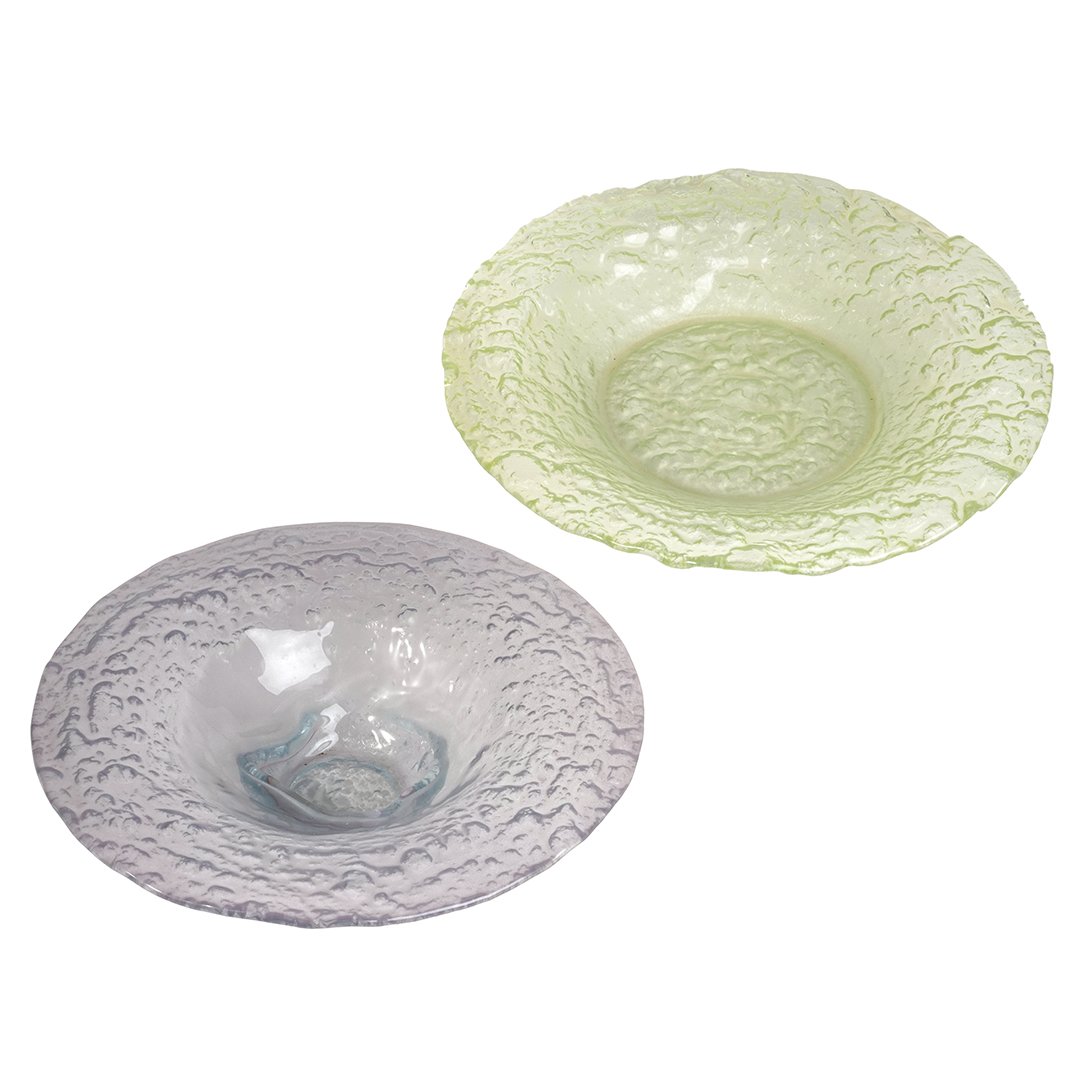 Glen Lukens sand cast glass bowls (2) (1 of 2)