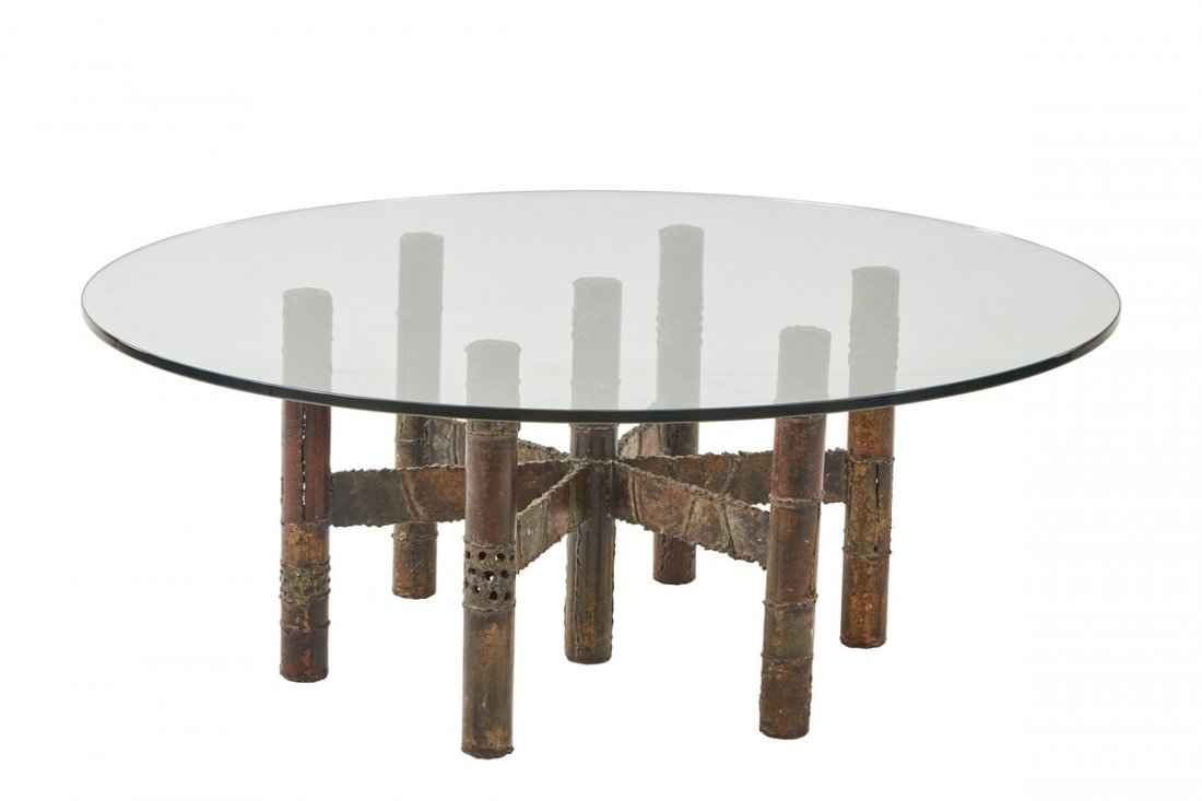 Paul Evans welded steel coffee table (1 of 5)