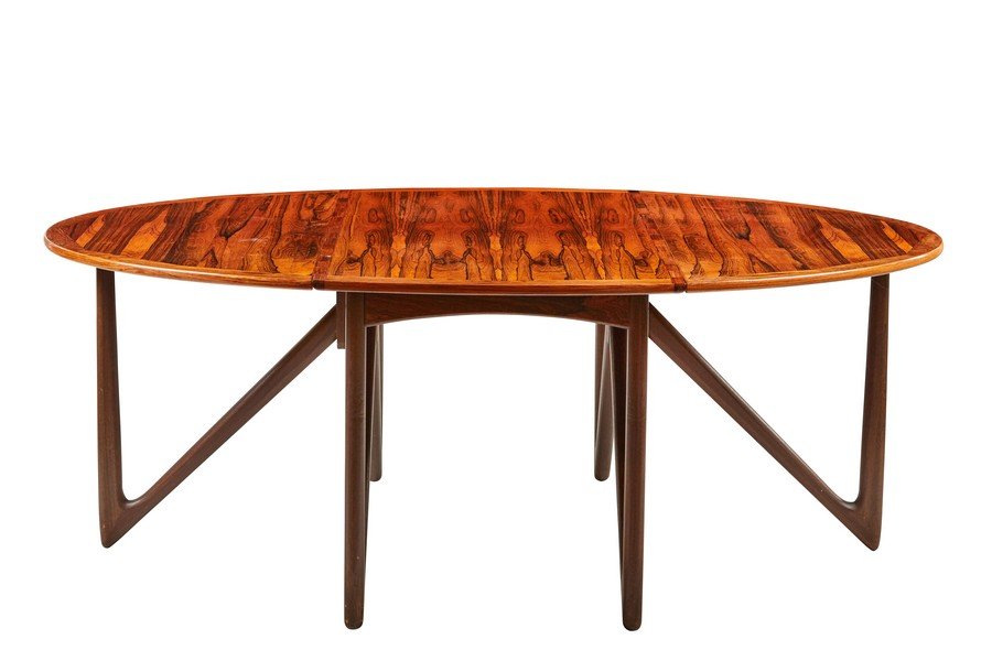 Kurt Ostervig rosewood drop leaf dining table (1 of 5)