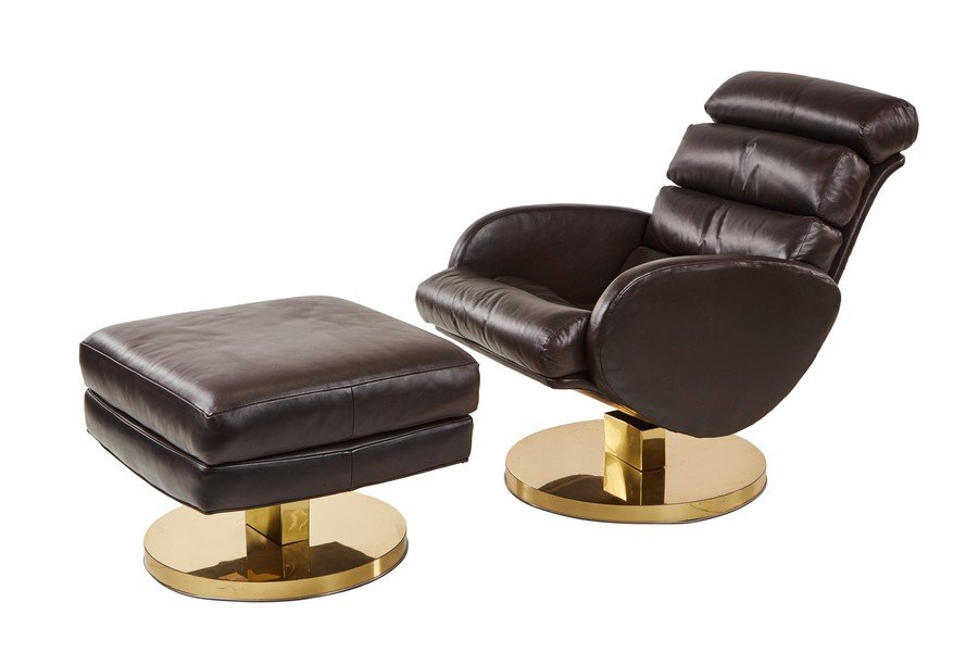 Milo Baughman lounge chair and ottoman (1 of 7)