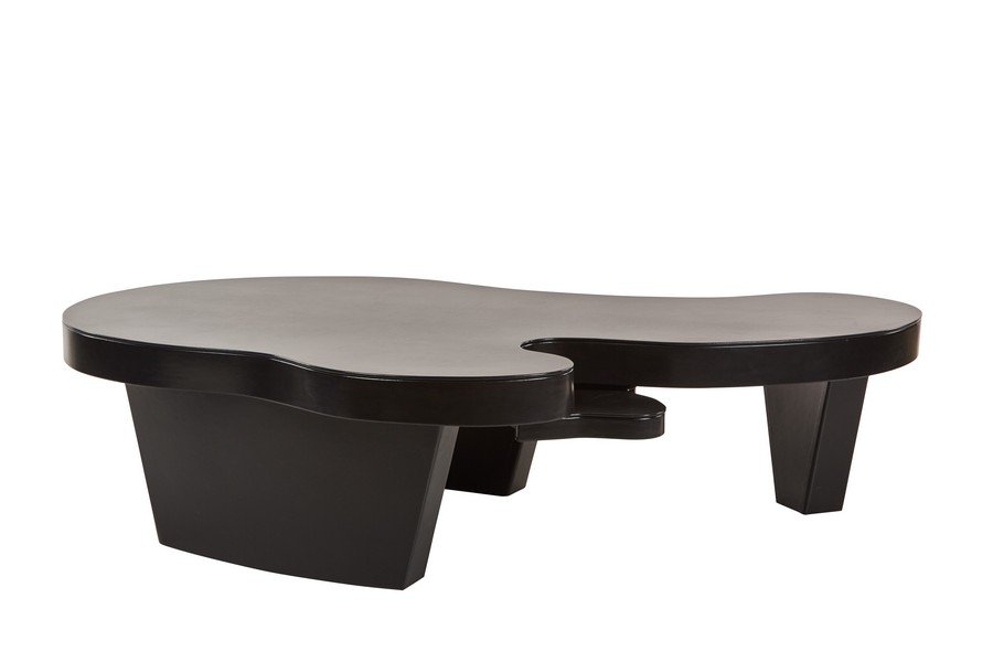 1940s biomorphic leather coffee table (1 of 6)