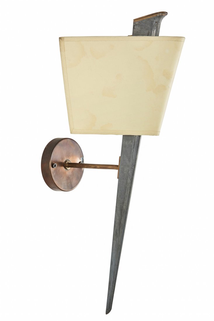 Iron and silk sconce (1 of 4)