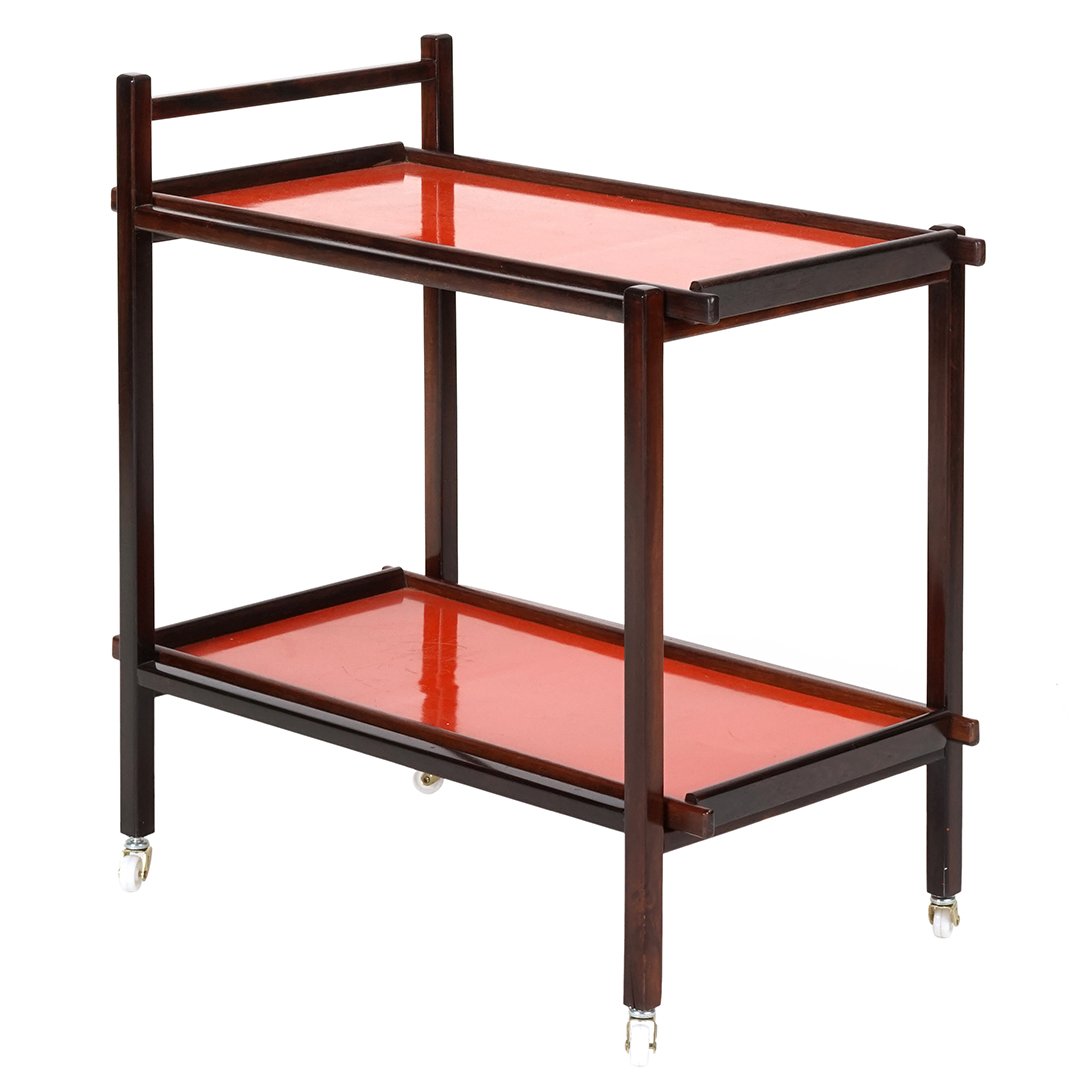 Sergio Rodrigues rosewood bar cart (1 of 2)