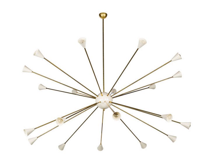 Italian monumental sputnik chandelier (1 of 1)