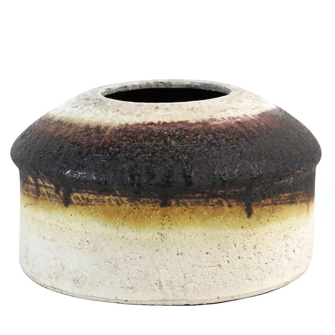 Marcello Fantoni stoneware vessel (1 of 2)