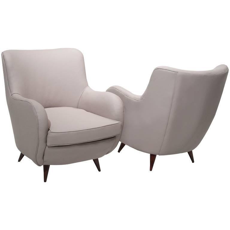 Sculptural leather armchairs (2) (1 of 9)