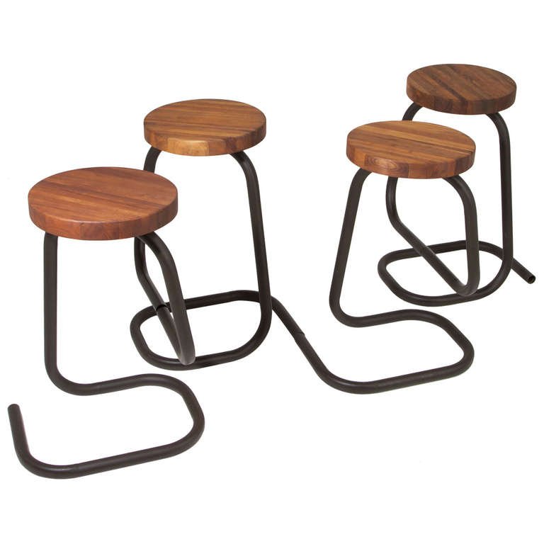 Brazilian walnut bar stools (4) (1 of 7)