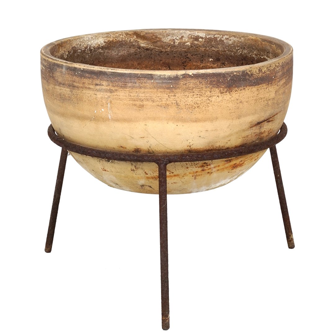 Architectural Pottery bisque planter with stand (1 of 2)