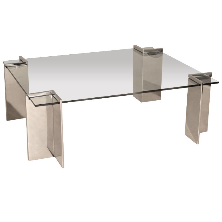Pace stainless steel coffee table (1 of 5)