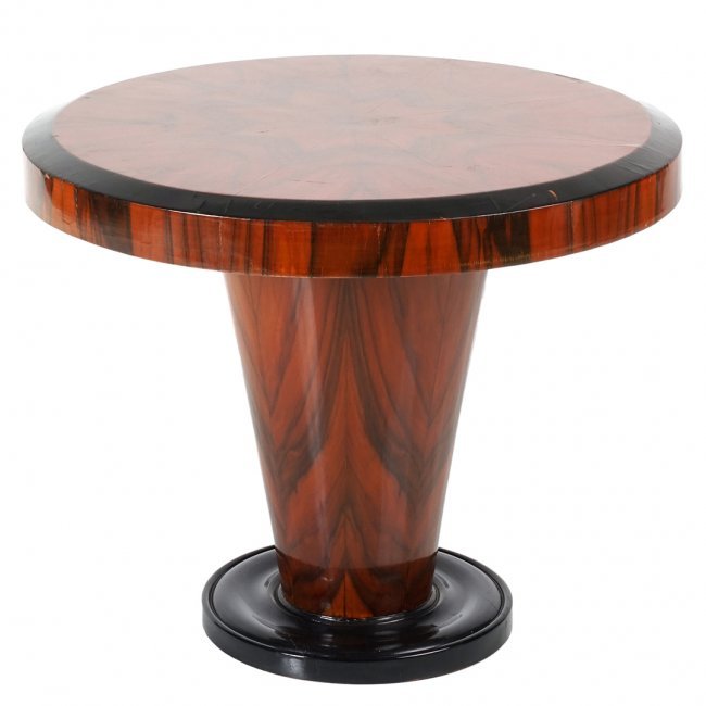 French Art Deco macassar ebony table (1 of 2)
