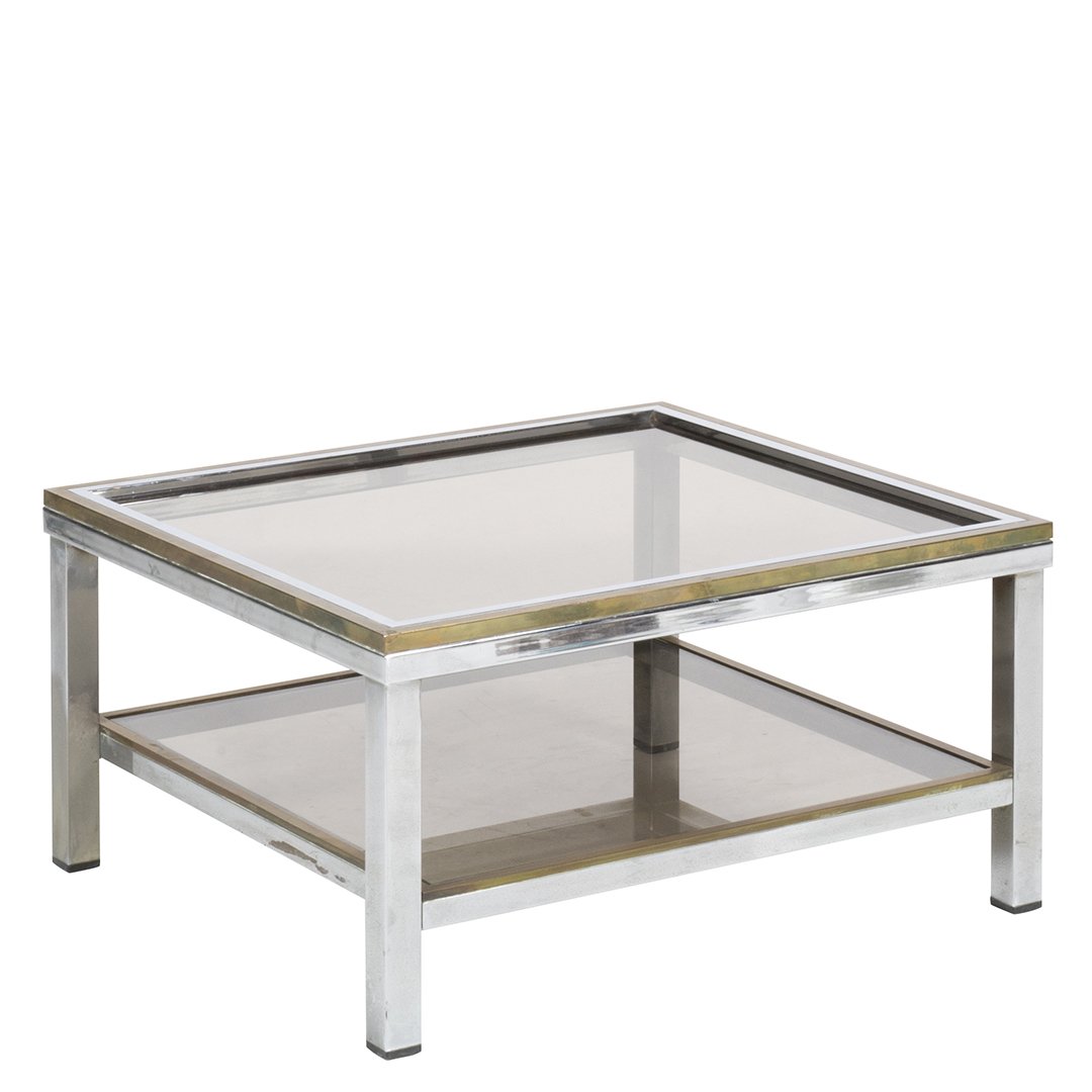 Willy Rizzo brass cocktail table (1 of 2)