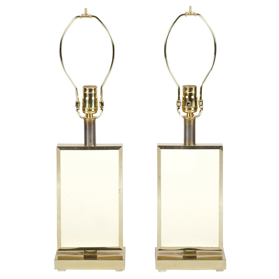 Brass and acrylic table lamps (2) (1 of 2)