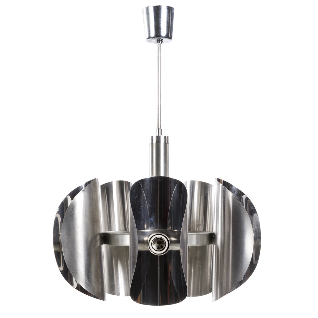 Italian steel chandelier (1 of 1)