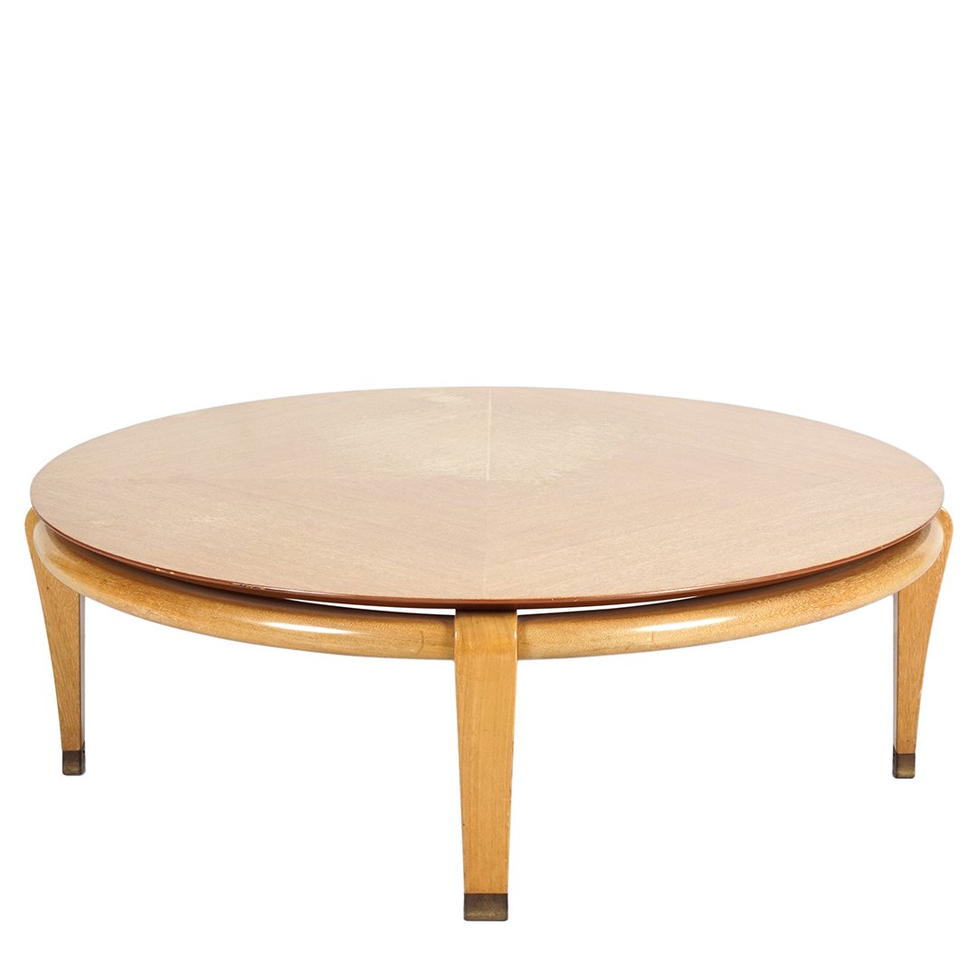 Paul Laszlo coffee table: Coffee table by Paul Laszlo for Brown Saltman, 1950s. 15" H x 46" D.