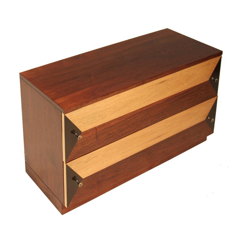 Milo Baughman wooden petite cabinet (1 of 6)