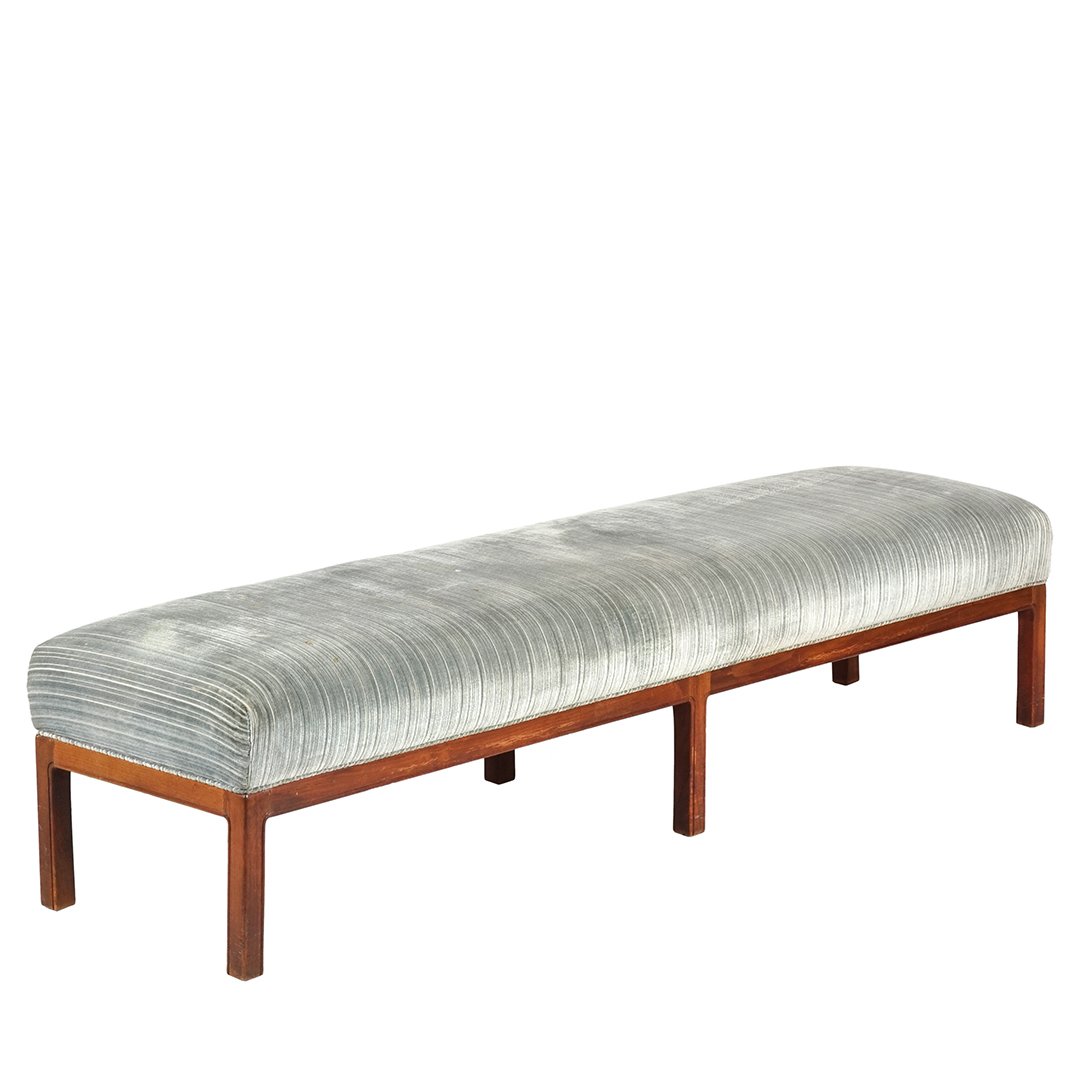 Mid-century walnut bench (1 of 2)