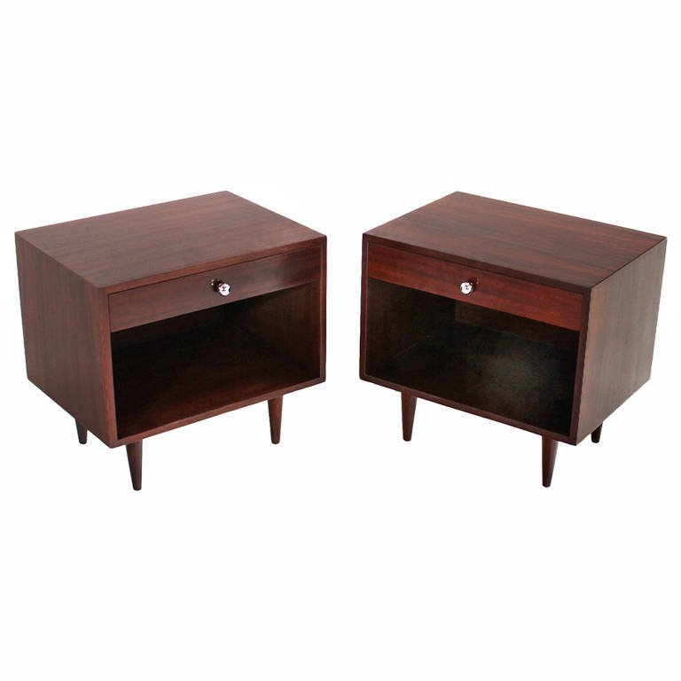 Harvey Probber walnut nightstands (2) (1 of 8)