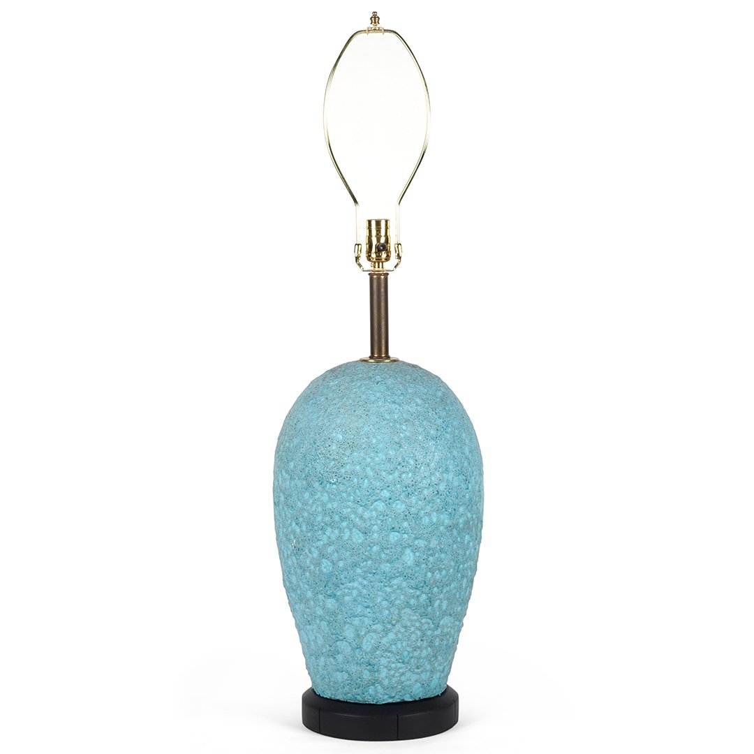 Volcanic glazed table lamp (1 of 2)