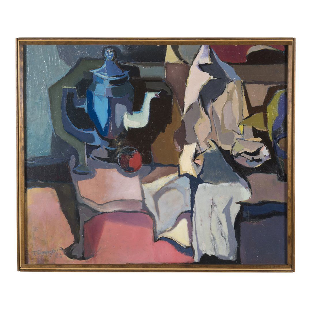 Mid-century abstract signed Trump (1 of 2)