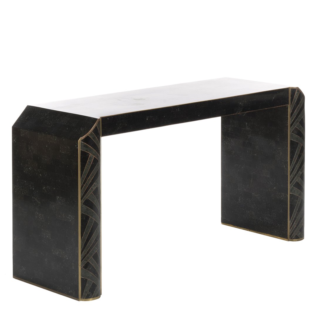 Maitland Smith tesselated stone console (1 of 4)