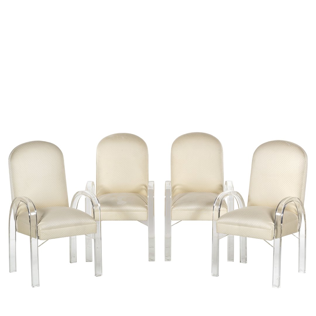 Charles Hollis Jones acrylic dining chairs (6) (1 of 5)