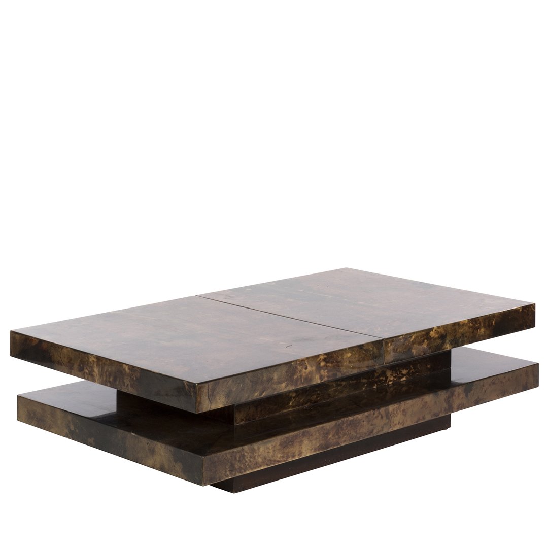 Aldo Tura cocktail table (1 of 3)