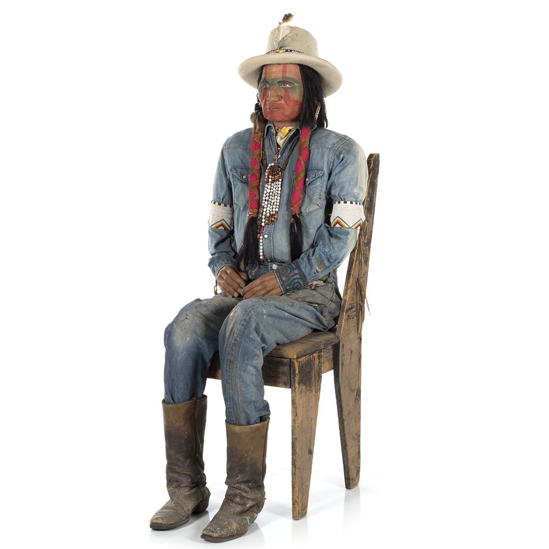 Folk Art Native American figure (1 of 4)