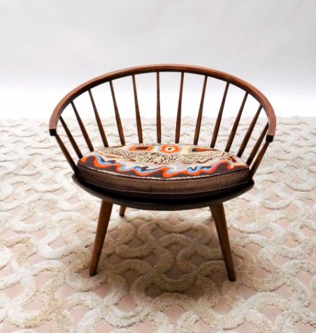 Yngve Eckstrom Arka chair: Arka lounge chair with cushion made by original owner by Yngve Eckstrom, Sweden 1960s.
