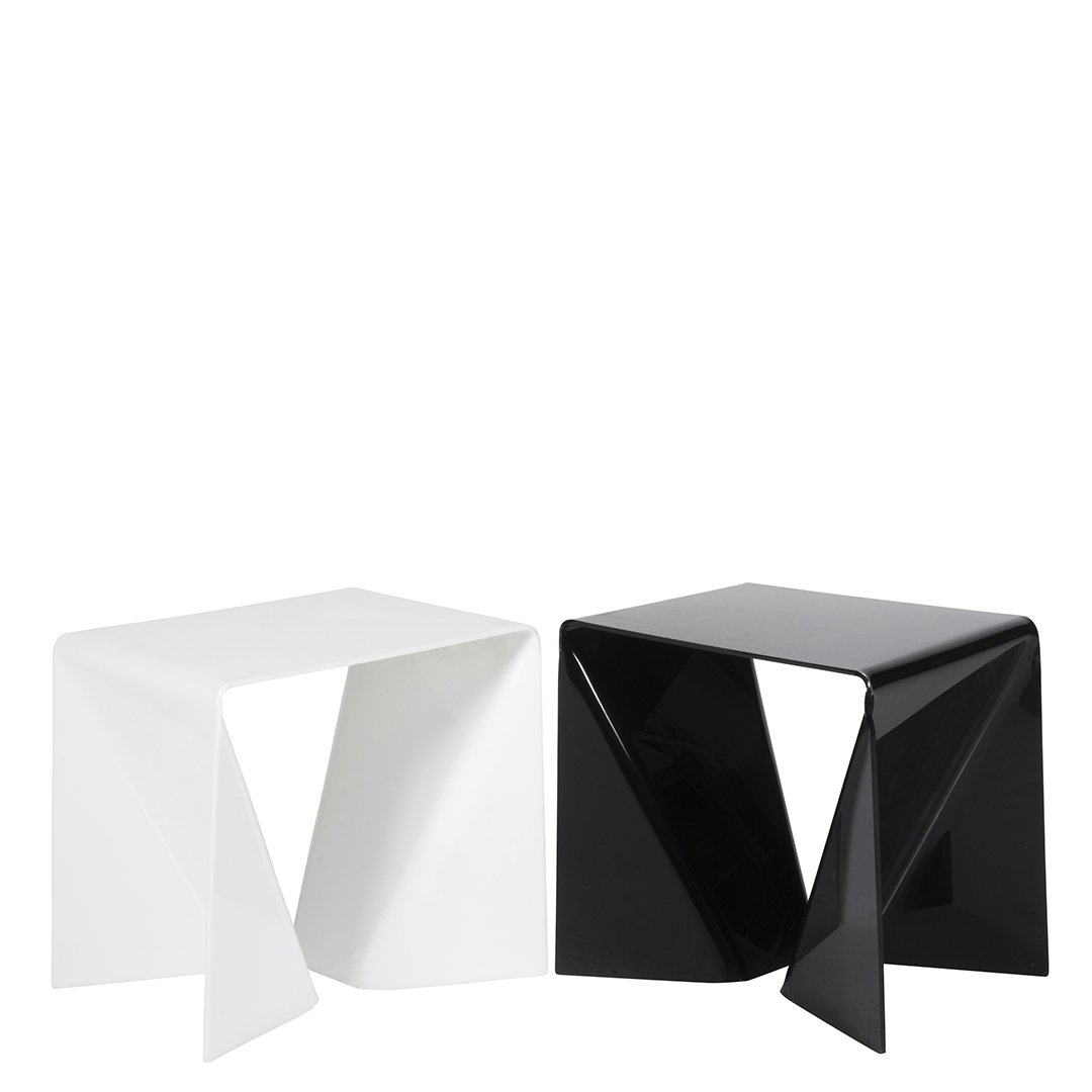 White and black acrylic tables (1 of 2)