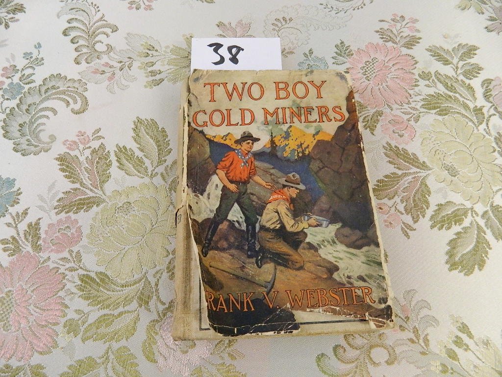 Frank Webster, Two Boy Gold Miners, Cupples & Leon Co.: Frank Webster, Two Boy Gold Miners, Cupples & Leon Co. 1909 torn dj, but book is vg