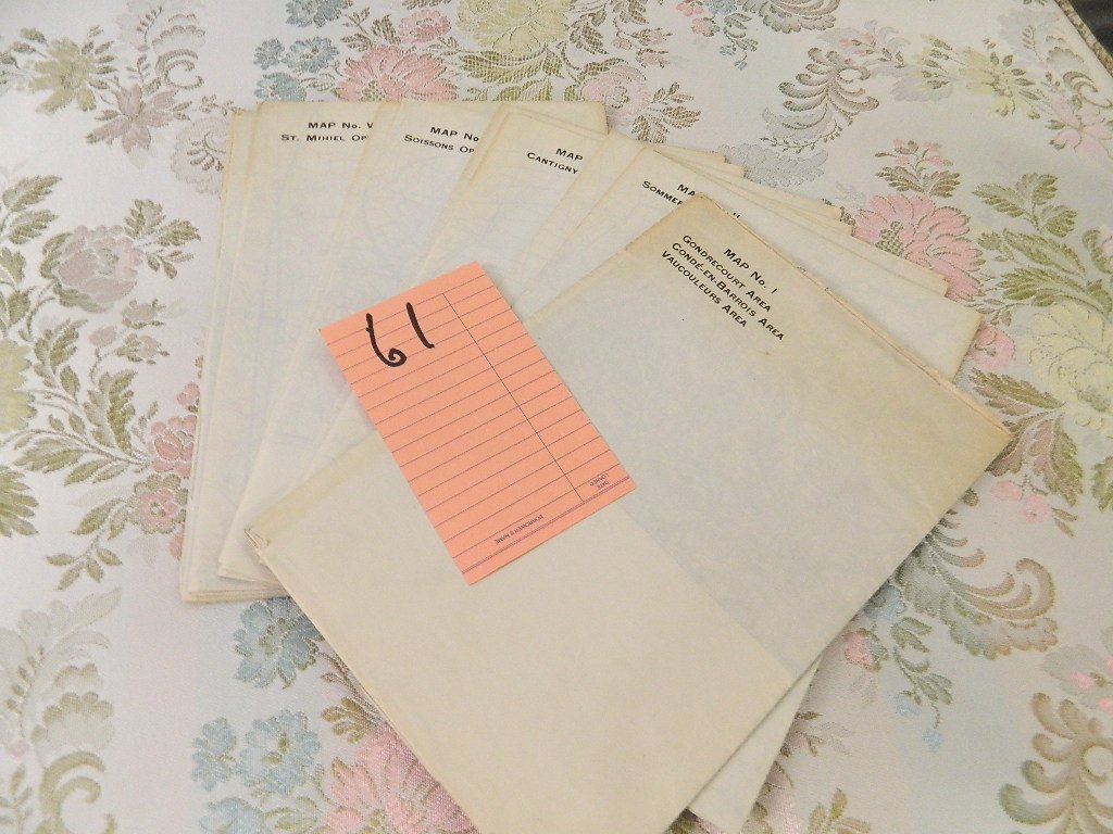 1 lot of 11 military maps of France for use in WWWI ? (1 of 1)