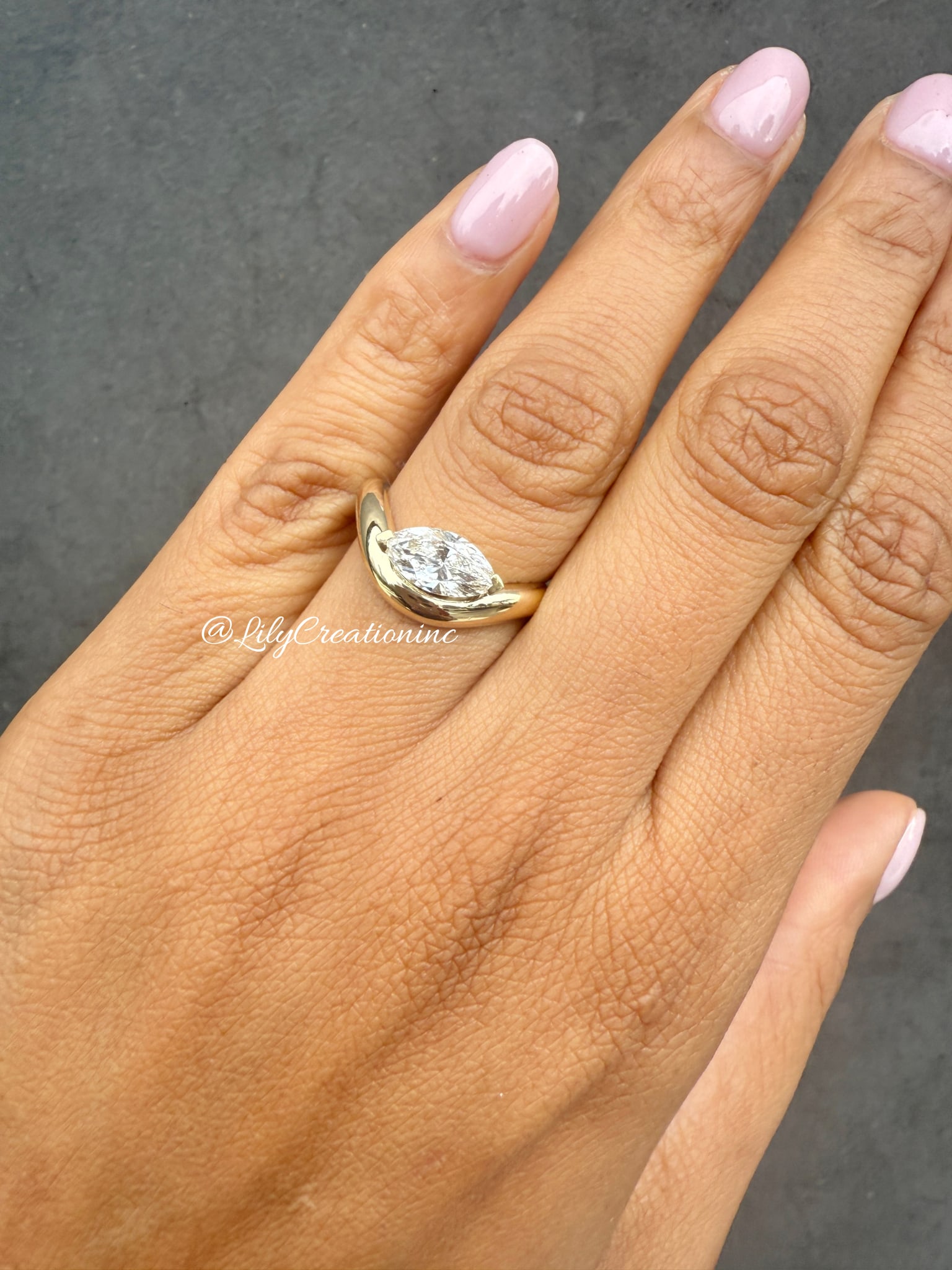 0.90 Carat Art Deco Marquee Diamond Engagement Ring in White Gold: 14k Yellow Gold Art Deco Marquee Diamond Engagement Ring /Total Diamond Weight: 0.90 Carat Solid 14k Yellow Gold & Conflict - Free Lab Grown Diamond/Diamond Quality : E in Color & VVS-VS in Clarity/Ce