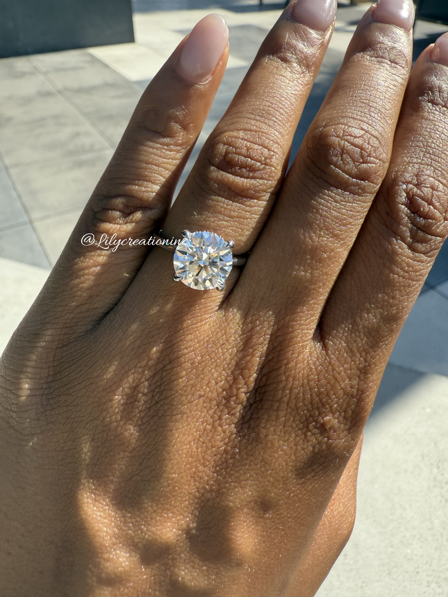 3 Carat Round with hidden Halo Diamond Engagement Ring in 14k White Gold: 14k White Gold Round with hidden halo Diamond Engagemant Ring /Total Diamond Weight: 3 Carat Solid 14k White Gold & Conflict - Free Lab Grown Diamond/Diamond Quality : E in Color & VVS-VS in Clarity/C