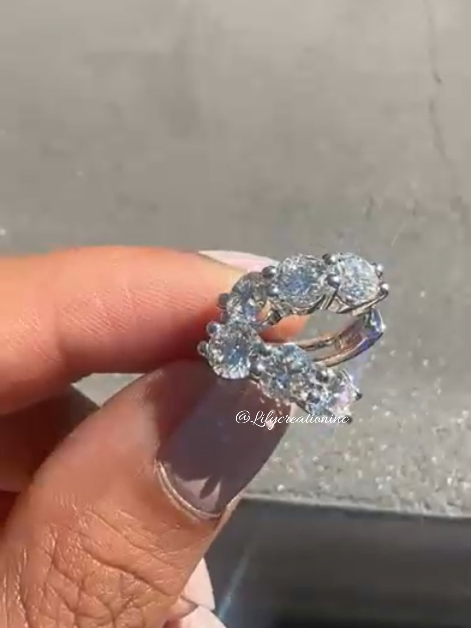 3 Carat Round 3 stone Diamond Huggie Earrings in 14K White Gold: 14k White Gold Round Diamond Huggie Earring /Total Diamond Weight : 3 Carat Solid 14K White Gold & Conflict-Free Lab-Grown Diamonds?Diamond Quality : E In Color & VVS-VS In Clarity/Width : 15mmBacking