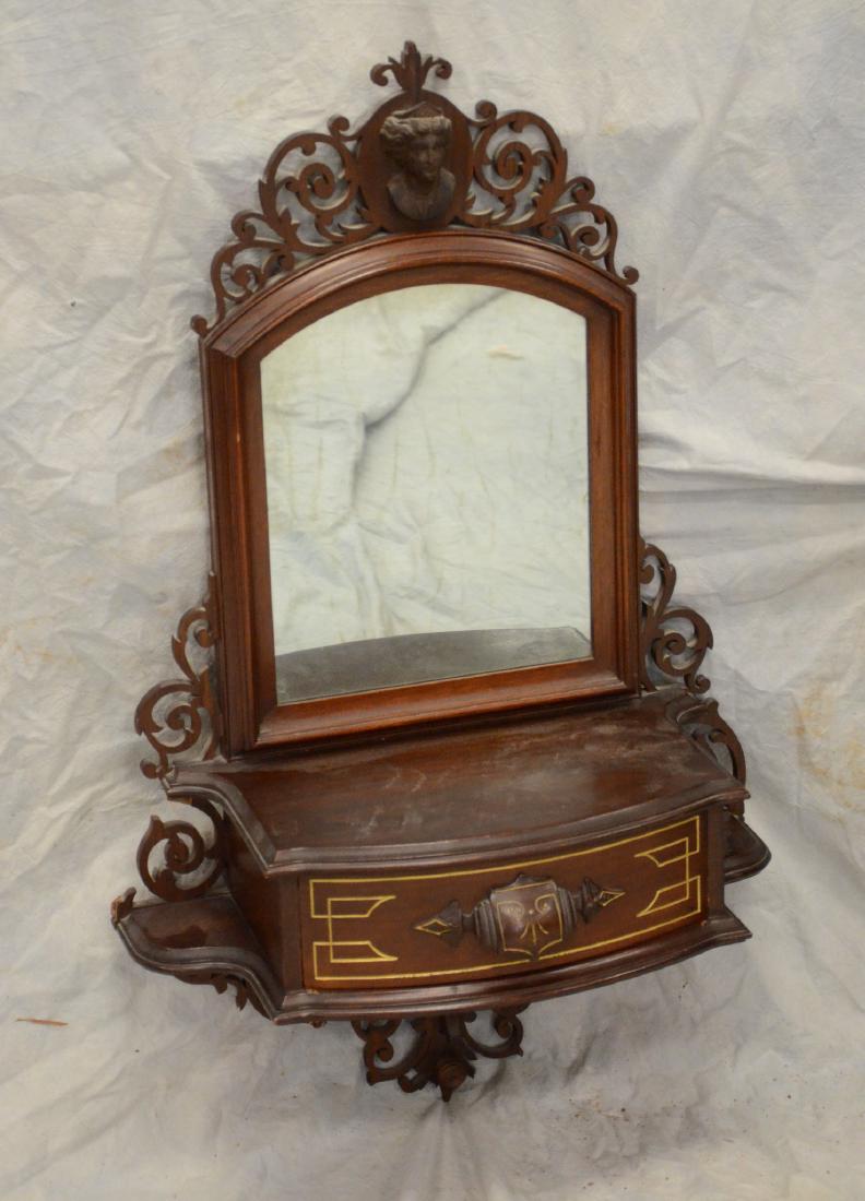 Unusual Victorian hanging wall mounted dressing room (1 of 6)