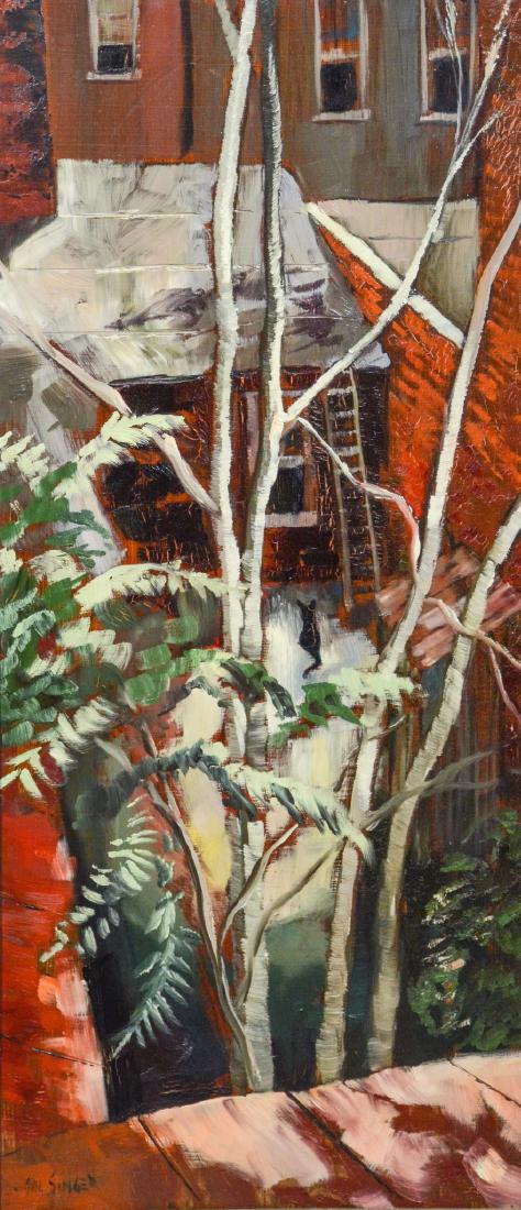 Hal Singer (American, 1919-2003), Oil on Masonite, (1 of 1)