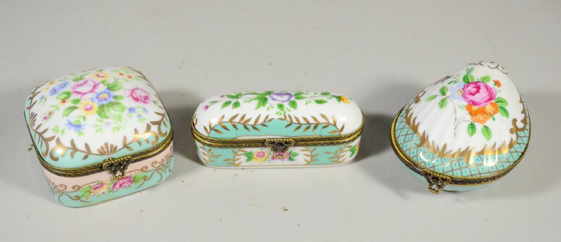 3 Continental floral decorated decorative porcelain (1 of 3)