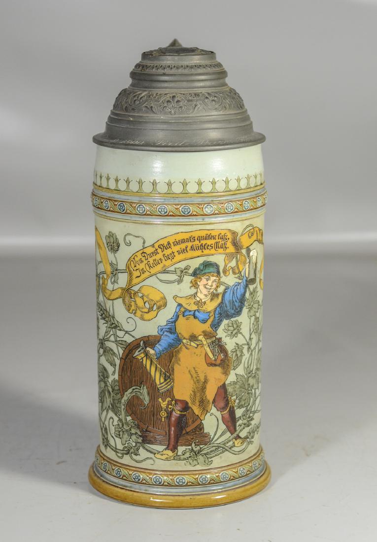 3 litre Mettlach stein, 1941, Innkeeper design, (1 of 11)