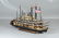 Handmade wood paddlewheel boat model, 25" l x 13 1/2" h - 5