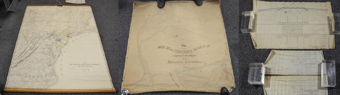 Philadelphia Area ephemera lot including railroad maps (1 of 11)